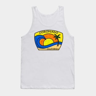 Coronado California Surfing Pacific Ocean Surf Beach Tank Top